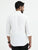 MEN'S EGGRU WHITE  STRIPES SLIM FIT SHIRT