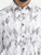 MEN'S WHITE PRINT SLIM FIT SHIRT