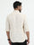 MEN'S BEIGE PRINT SLIM FIT SHIRT