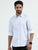 MEN'S LT.BLUE PRINT SLIM FIT SHIRT