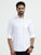 MEN'S WHITE SOLID SLIM FIT SHIRT