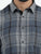 MEN'S NAVY CHECKS SLIM FIT SHIRT