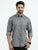 MEN'S GREY PRINT SLIM FIT SHIRT