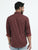 MEN'S MAROON CHECKS SLIM FIT SHIRT