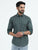 MEN'S GREEN PRINT SLIM FIT SHIRT