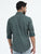 MEN'S GREEN PRINT SLIM FIT SHIRT