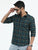 MEN'S GREEN CHECKS SLIM FIT SHIRT