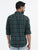 MEN'S GREEN CHECKS SLIM FIT SHIRT