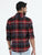 MEN'S RED CHECKS SLIM FIT SHIRT