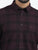 MEN'S BURGUNDY CHECKS  SLIM FIT SHIRT