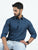 MEN'S BLUE CHECKS SLIM FIT SHIRT