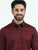 MEN'S MAROON SOLID SLIM FIT SHIRT