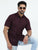 MEN'S PURPLE  SOLID SLIM FIT SHIRT