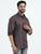 MEN'S MAROON PRINT SLIM FIT SHIRT