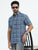 MEN'S INK BLUE CHECKS SLIM FIT SHIRT