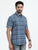 MEN'S INK BLUE CHECKS SLIM FIT SHIRT