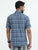 MEN'S INK BLUE CHECKS SLIM FIT SHIRT