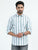 MEN'S GREEN- STRIPES- SLIM FIT SHIRT