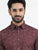 MEN'S MAROON PRINT SLIM FIT SHIRT