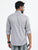 MEN'S GREY PRINT SLIM FIT SHIRT