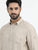 MEN'S BEIGE PRINT SLIM FIT SHIRT