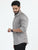 MEN'S MID GREY SOLID SLIM FIT SHIRT