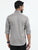 MEN'S MID GREY SOLID SLIM FIT SHIRT