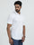 MEN'S WHITE PRINT SLIM FIT SHIRT