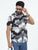 MEN'S BLACK PRINT SLIM FIT SHIRT