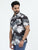 MEN'S BLACK PRINT SLIM FIT SHIRT