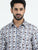 MEN'S CREAM PRINT SLIM FIT SHIRT