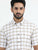 MEN'S KHAKI CHECKED SLIM FIT SHIRT