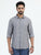 MEN'S GREY PRINT SLIM FIT SHIRT