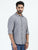 MEN'S GREY PRINT SLIM FIT SHIRT