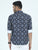 MEN'S DK.NAVY PRINT SLIM FIT SHIRT