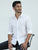 MEN'S WHITE SOLID SLIM FIT SHIRT