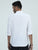 MEN'S WHITE SOLID SLIM FIT SHIRT