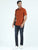 MEN'S RUST SOLID SLIM FIT SHIRT