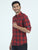 MEN'S RED CHECKS SLIM FIT SHIRT