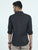 MEN'S BLACK PRINT SLIM FIT SHIRT