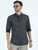 MEN'S BLACK PRINT SLIM FIT SHIRT