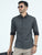 MEN'S BLACK PRINT SLIM FIT SHIRT