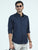 MEN'S NAVY SOLID SLIM FIT SHIRT