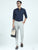 MEN'S NAVY SOLID SLIM FIT SHIRT