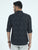 MEN'S BLACK PRINT SLIM FIT SHIRT