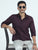 MEN'S PURPLE SOLID SLIM FIT SHIRT