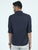 MEN'S NAVY PLAIN SLIM FIT SHIRT