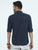 MEN'S NAVY PRINT SLIM FIT SHIRT