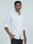 MEN'S WHITE  PLAIN SLIM FIT SHIRT