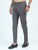 MEN'S EL.GREY SOLID SLIM FIT TROUSER